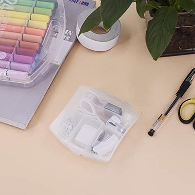 LD Clear Mini Office Supply Kit Portable Case with Scissors, Paper Clips,  Tape Dispenser, Pencil, Stapler & Staple Remover - Yahoo Shopping