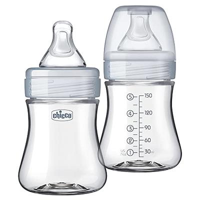 Chicco Duo 5oz. Hybrid Baby Bottle with Invinci-Glass Inside and Plastic  Outside, Dishwasher, Bottle Warmer, and Electric Sterilizer Safe, Intui-Latch Nipple