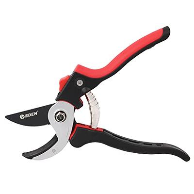 CyberGenZ Bypass Pruning Shears - 8 Garden Shears Pruning, Heavy Duty  Garden Clippers Handheld with Orange Adjustable Grip, Gardening Pruners  Tool