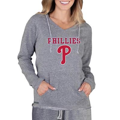 Women's Concepts Sport Gray Philadelphia Phillies Mainstream Terry Long  Sleeve Hoodie Top - Yahoo Shopping