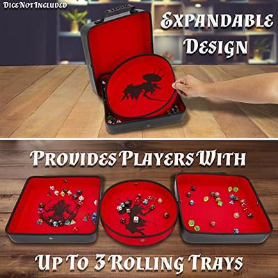 Wunhunew DND Dice Tray & Tower Storage Box, 4 in 1 D&D Dice Holder