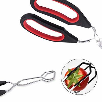 Kitchen Tongs with Silicone Tips - 17.5IN Stainless Steel Air Fryer  Silicone Tongs for Cooking BBQ Tongs for Grill - Salad Tongs for Serving  Food