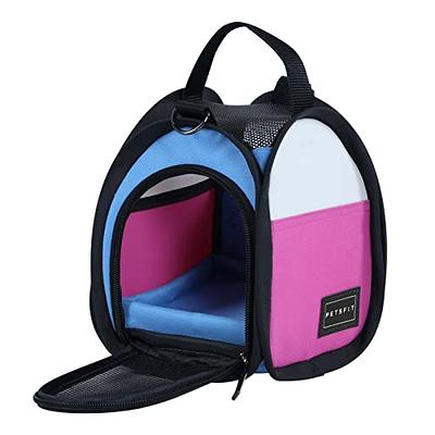 Petsfit Small Animal Carrier Hamster Carriers for Sugar  Glide,Hedgehog,Gecko,Baby Rat,Little Birds - Portable Bags with Shoulder  Strap,Breathable Mesh Window,Removable Mat,Side Pockets(Pink Blue) - Yahoo  Shopping