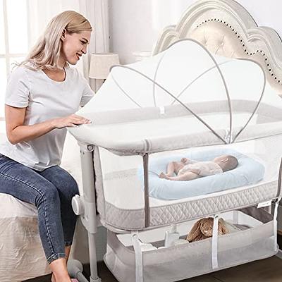 KoolerThings Baby Bassinet, Bedside Sleeper for Baby, Easy Folding