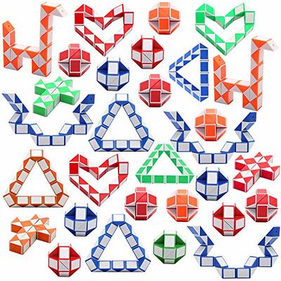 Yeetec 30 Pack 24 Blocks Magic Speed Cubes, Mini Snake Cube, Mini Plastic  Puzzle Cube Toy for Kids Party Bag Fillers, Party Supplies, Random Color -  Yahoo Shopping