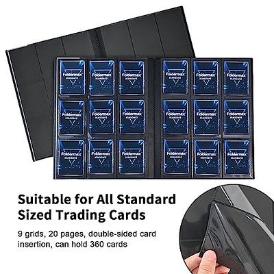 Foldermax Trading Card Binder with Sleeves, 9-Pockets Card Binder Collect  Holder