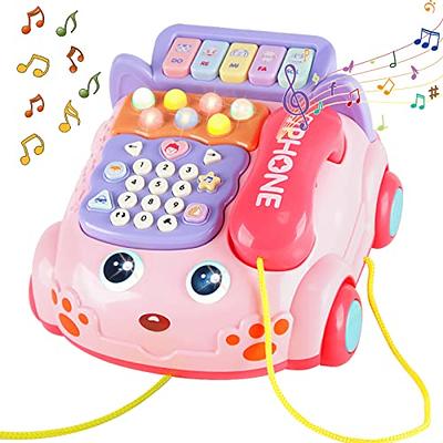 shiningstone Kids Toddler Toy Phone for Girls Boys Age 3-6, MP3 Music  Player