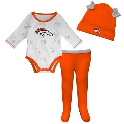 Newborn & Infant Brown/Orange/Heathered Gray Cleveland Browns Three-Piece  Eat Sleep Drool Bodysuit Set