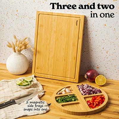 Smirly Bamboo Cutting Board Set: Wood Cutting Boards for Kitchen