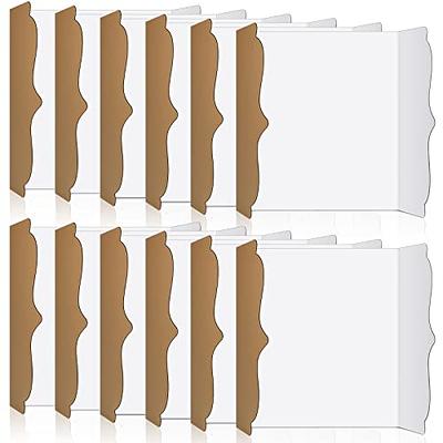 White Tri-fold Display Board, Corrugated Cardboard, 36 x 48 inches (Pack of  12)