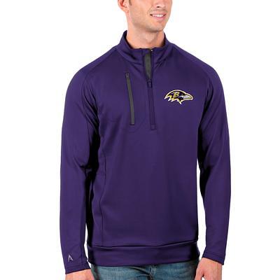 Men's Antigua Black Baltimore Ravens Victory Full-Zip Jacket Size: Small