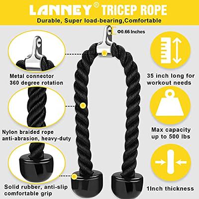 Tricep Rope Cable Machine Attachment, 35 Triceps Pull Down Rope