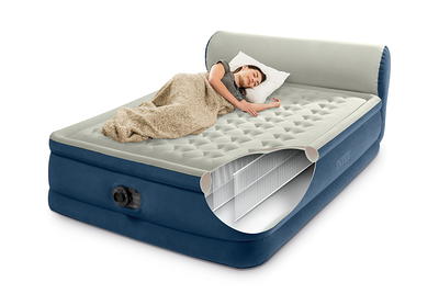 Intex Dura Beam Plus Supreme Polyester Queen Air Mattress in the Air  Mattresses department at