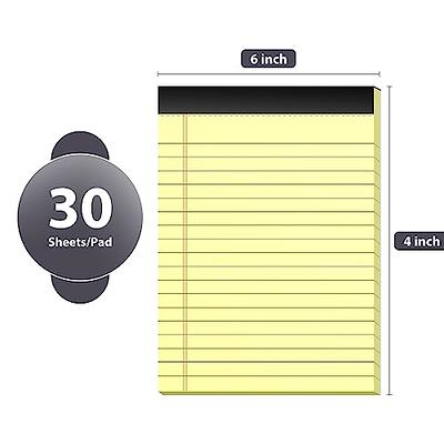 Notepads Refills for Taking Notes and Reminders Organization Planning Small  Notepads - 4x6 Inch- Small Note Pad - Memo Pads Refills - Blank Writing  Pads - White Scratch Pads with 30 Sheets - Pack of 6 - Yahoo Shopping