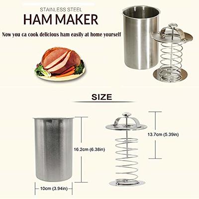  RoseFlower Stainless Steel Ham Meat Press Maker for Making  Healthy Homemade Deli Meat Come - Kitchen Bacon Sandwich Meat Pressure  Cookers Boiler Pot Pan Stove #1 : Everything Else
