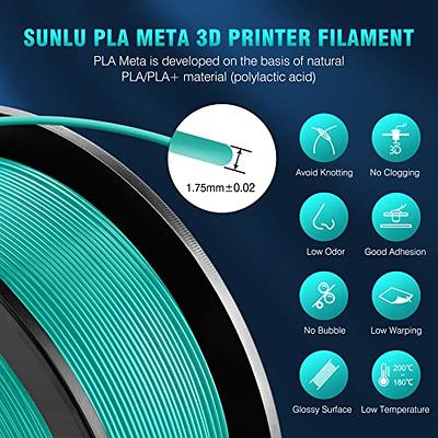 3D Printer Filament PLA Meta 1.75mm, SUNLU Neatly Wound PLA