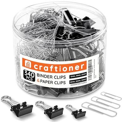 [15-PCS] Silver Large Binder Clips, Jumbo Metal Clamp 2 / 50 mm (Silver,  15-PCS)