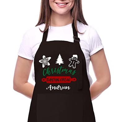 Personalized Christmas Baking Apron for Women Men - Chef Apron