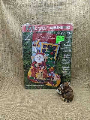 Bucilla Felt Applique Stocking Kit Santa's Toy Shop