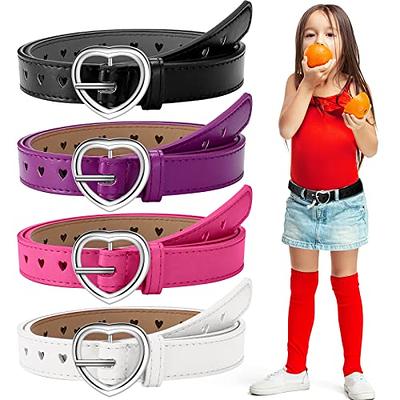 Jasgood Leather Skinny Women Belt Thin Waist Belts For Dresses Up To 37  Inches With Golden Buckle 2 Pack