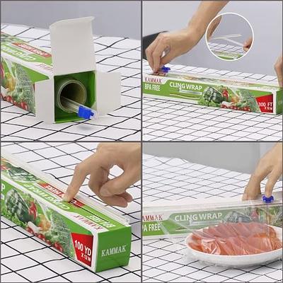 Food Cling Film Cutter Plastic Wrap Slide Cutter Stretch Tite