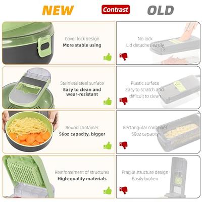 Badelite Multi-Function Vegetable Chopper Onion Micer Chopper 12 in 1 Pro  Veggie Slicer Dicer Cutter with Container for Potatoes, Tomatoes, Zucchini