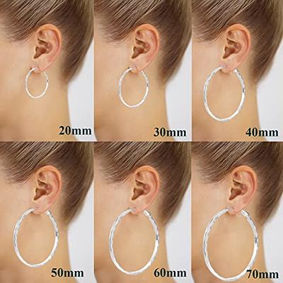 Thin Wire Hoop Earrings, Simple Thin Hoop Earrings, Big Wire Hoop Earrings,  Gold and Silver Hoop Earrings, Hoop Earring Gift, Simple Earring 