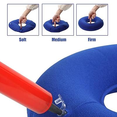 Inflatable Donut Pillow for Hemorrhoids - Portable Ring Hemorrhoid