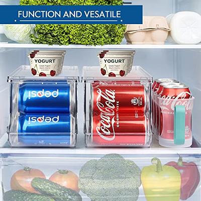 SimpleHouseware Soda Can Organizer for Pantry/Refrigerator, Clear, Set of 2  - Yahoo Shopping