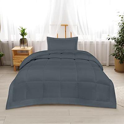 Utopia Bedding Queen Comforter Set (Grey) with 2 Pillow Shams - Bedding  Comforte