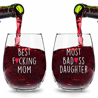 Matching Mummy and Daddy's Wine Glasses Engraved Wine 