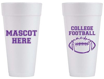 Football Tailgate Personalized Custom Printed Foam Cups For Gameday Events  - 2 Sided, Fraternity, Sorority Party - Yahoo Shopping