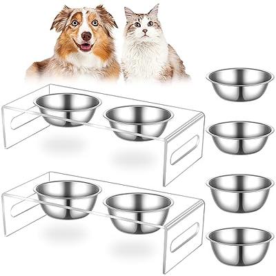 Juqiboom Dog Bowls 2 Stainless Steel Bowl for Pet Water and Food Feeder  with Non Spill Skid Resistant Silicone Mat for Pets Puppy Small Medium Cats  Dogs - Yahoo Shopping