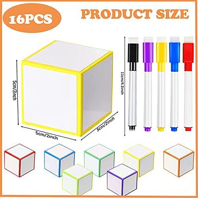 ZSCM 12 Colors Magnetic Fine Tip Dry Erase Markers with Erasers