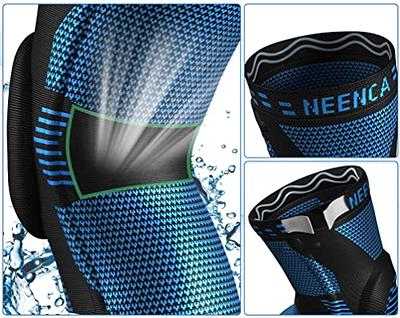 NEENCA 2 Pack Knee Braces for Knee Pain, Compression Knee Sleeves with  Patella Gel Pad & Side Stabilizers, Knee Support for Meniscus Tear,  Arthritis