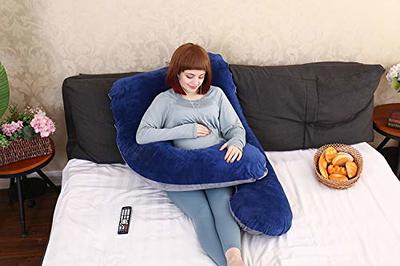 MOON PINE U Shaped Pregnancy Pillow, Maternity Full Body Pillow for Back,  Legs and Belly Support, Sleeping Pillow for Pregnant Women and Side  Sleepers