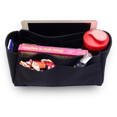 DGAZ Silk Purse Organizer Insert For LV Carryall PM/MM bag，Silky Smooth Bag  Organizer，Luxury Handbag & Tote Shaper（Craie，MM）