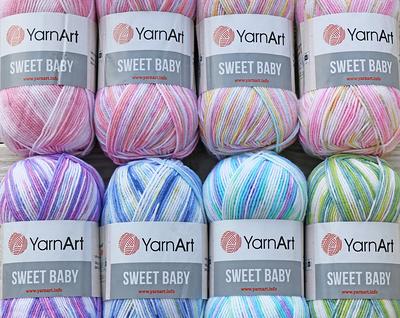 3 Skeins of Sensy Chino Soft Cotton Yarn, Soft Baby Cotton Yarn