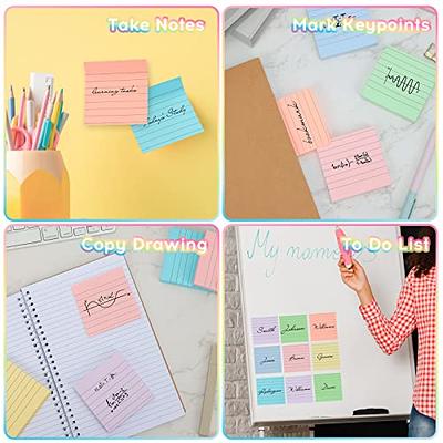 Sticky Notes, 3”x3”, 100 sheets/Pad, Pastel Sticky Notes, Self