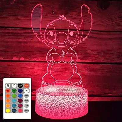 Stitch Night Light, 3D LED Stitch Toys with Smart Remote Control 16 Color  Stitch Lamp for Christmas Stitch Gift, Kids Room Decoration, Holiday Gifts  