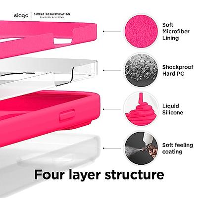 elago Compatible with iPhone 14 Case, Liquid Silicone Case, Full Body  Protective Cover, Shockproof, Slim Phone Case, Anti-Scratch Soft Microfiber  Lining, 6.1 inch (Ice Red) - Yahoo Shopping