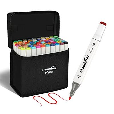 Caliart 121 Colors Alcohol Based Markers, Dual Tip (Brush & Chisel