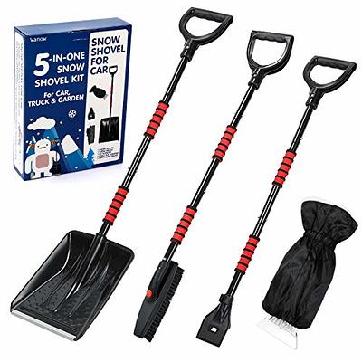 Snow Shovel Kit Removal Tools - 5 in 1 Foldable Car Snow Shovel + Snow  Brush + Ice Scraper + Glove + Mini Ice Scraper, Portable Emergency Snow  Remover Shovel Set for Car Truck Camping Outdoor - Yahoo Shopping