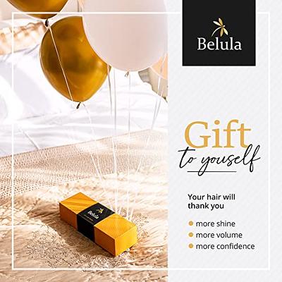 Belula Care Premium Boar Bristle Hair Brush for Thick Hair Set. Hairbrush for Women with Thick, Long or Curly Hair., Orange