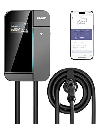 BougeRV 48 Amp Level 2 EV Charger for Home, 240V, NEMA14-50 Plug, 25Ft,  48A/40A/32A/24A/16A/10A Adjustable Current, Electric Car Charging Station, Waterproof  Indoor/Outdoor Use - Yahoo Shopping