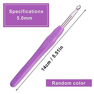 Extra Long Crochet Hooks,Large Size L/11(8.0Mm) Crochet Needles,Ergonomic  Grip S