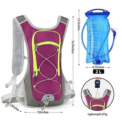 Nepest Hydration Pack Backpack for Women & Men, Lightweight Water Backpack  with 2L Water Bladder for Hiking Cycling Running Biking