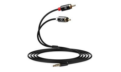 Cmple - 3.5mm Mini Plug to 2 RCA Jack Gold Plated Y Adapter, 3.5mm Male to  2 RCA Female Jack Stereo Audio Cable, 3.5mm S