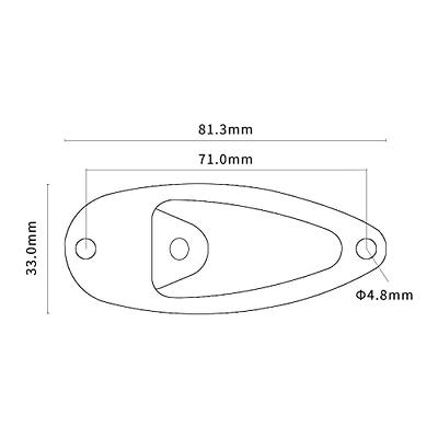 MECCANIXITY 6.5mm(1/4 Inch) Electric Guitar Bass Mono Endpin