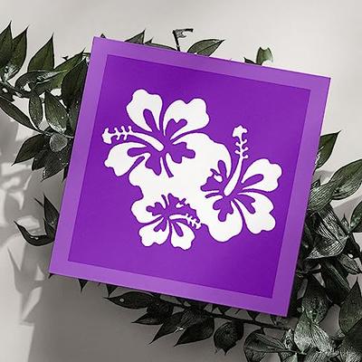 Hibiscus Flower Stencil Template